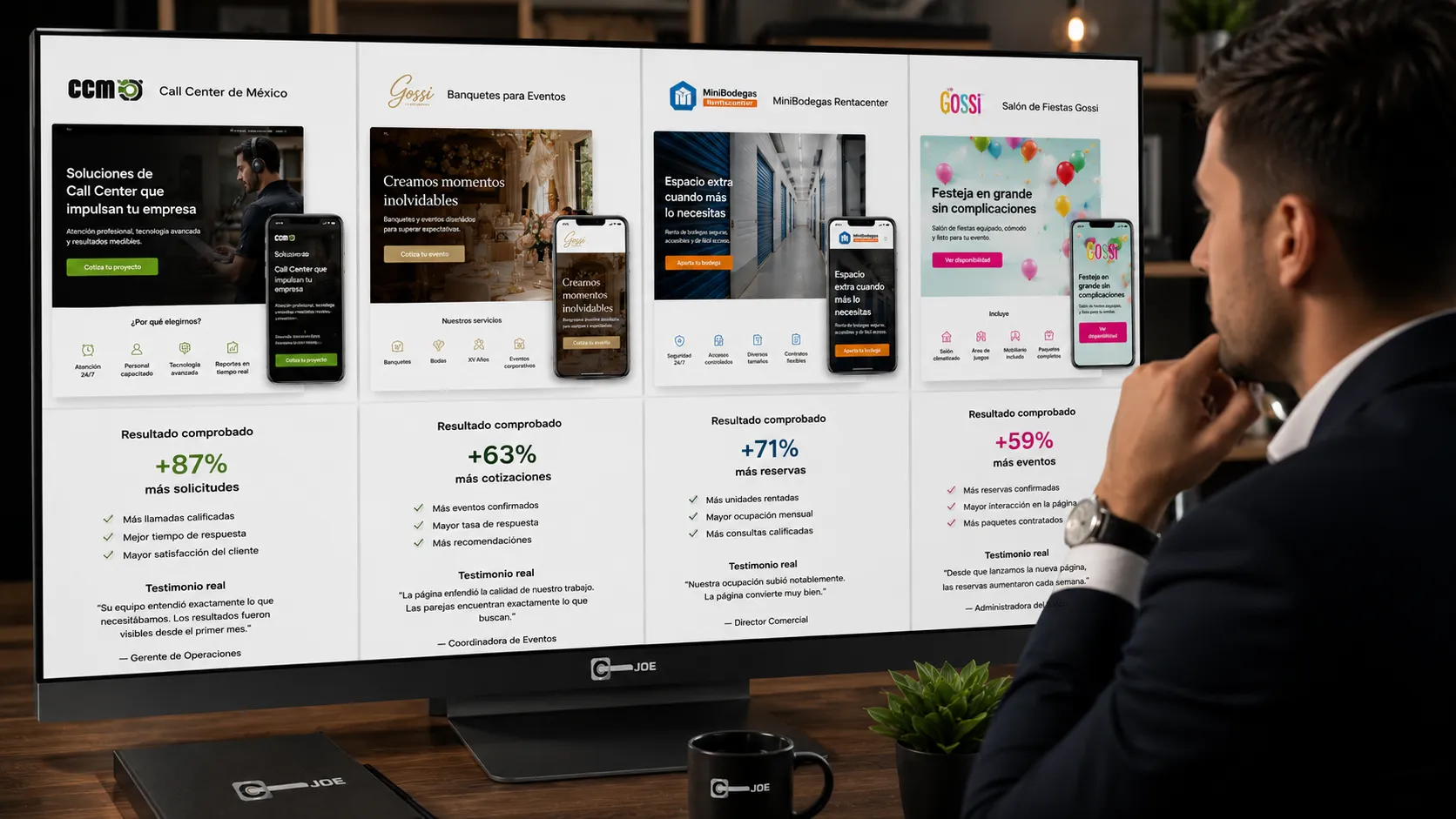Landing Pages de Alta Conversión con ejemplos reales, patrones observados y resultados verificables en distintos sectores.